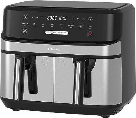 EMtronics EMDAF9LD+ Dual Air Fryer